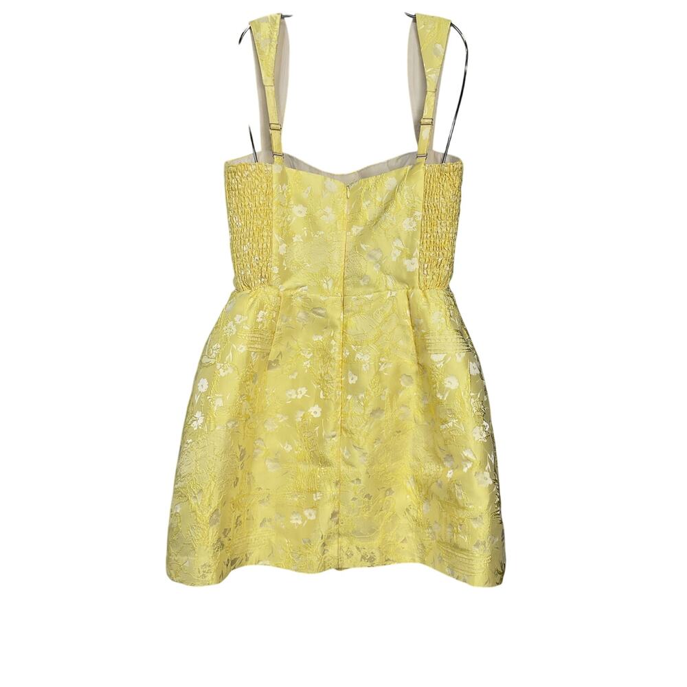 Amanda Uprichard 'Bethany' Yellow Polyester Romper Size M - Picture 3 of 4